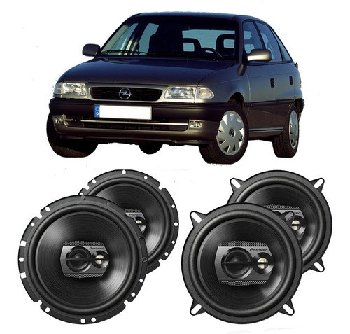 Auto Falante Gm Astra 1995 A 1998 Pioneer 200w Rms Kit