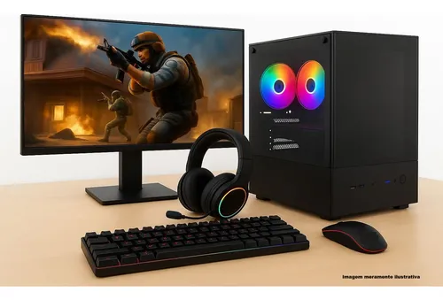 Pc Gamer Aquário Rgb I7 4a 16gb Ssd 512gbgtx 750ti 4gb