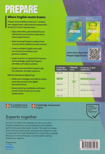 Prepare Workbook With Digital Pack B2 Level 6 Cambridge 2021