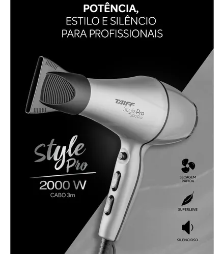 Taiff Style Pro: secador de cabelo profissional é leve, potente e silencioso