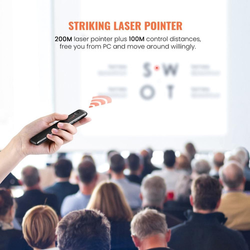 Imagen 3 de 8 de Presentador Diapositivas Puntero Laser 100 Mts 2.4ghz Ugreen