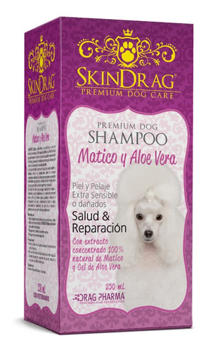 Shampoo Para Perros Skindrag Aloe Vera Premium De 250ml