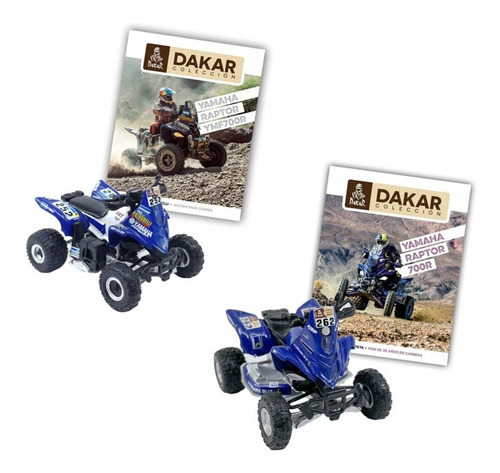 Imagen 1 de 10 de Libros + Coleccionables Dakar Cuatriciclos Yamaha 1 Y 2