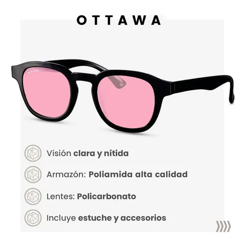 Anteojos De Sol Dama Rimland Ottawa Lentes De Sol Mujer