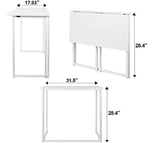 Escritorio De Computadora Plegable Para Espacios Pequeños, E