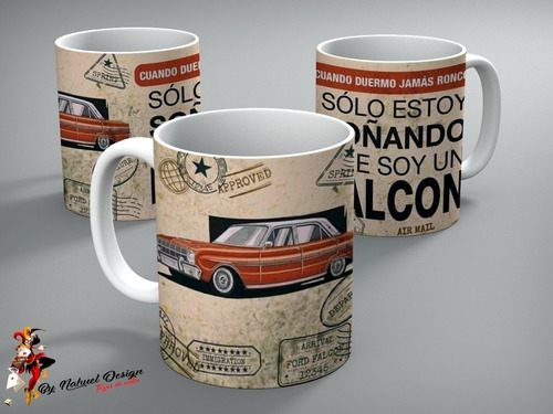 Taza - Tazón De Ceramica Ford Fierrera Falcon