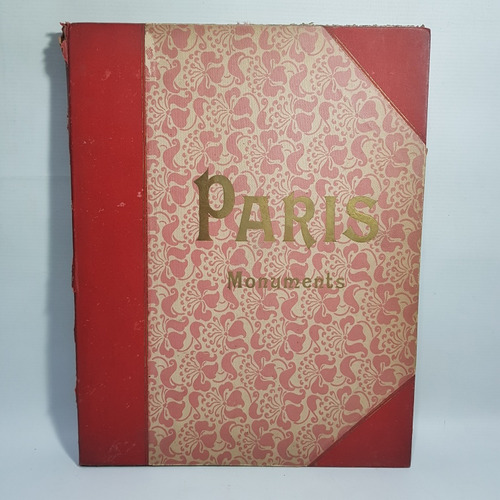 Antiguo Libro Monumentos Paris Arquitectura Foto 7pl 3365