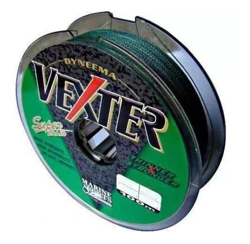 Linha Multifilamento Vexter 0,25mm 25lbs 100 Metros Verde