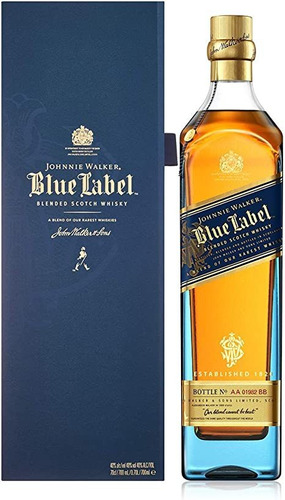 Imagen 1 de 2 de Johnnie Walker Blue Label - Sello Azul - mL a $1200