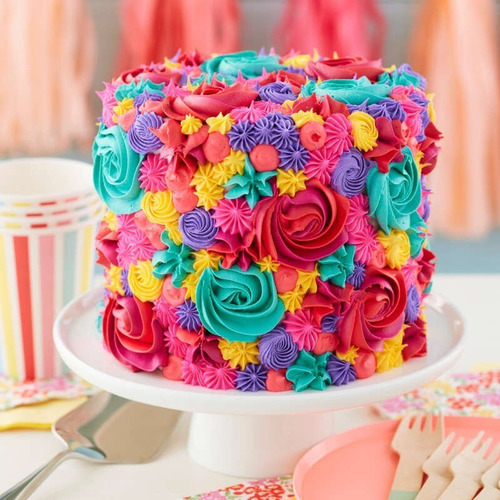 Imagen 4 de 7 de Colorante En Gel Borgoña Bordo Comestible Wilton Glace Real