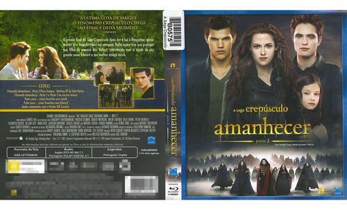 Blu-ray A Saga Crepúsculo Amanhecer Parte 2 Usado