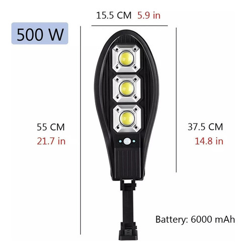 2 Uds 500w Impermeable Led Sensor De Movimiento Pir Luz Para