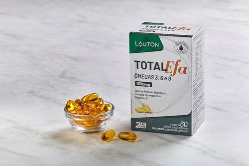 Kit 3x Total Efa Ômegas 3, 6, 9 1000mg - Lauton