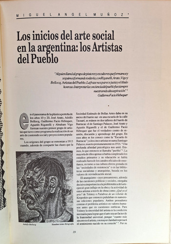 El Grabado Social Y Político Argentina S Xx Museo Provincial (Usado)