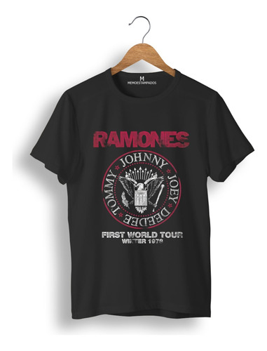 Remera: Ramones First World Tour Memoestampados