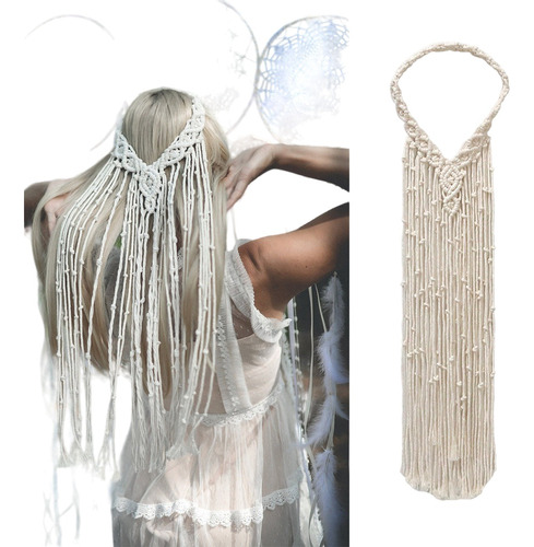 Tocado Tejido De Algodón Para Mujer - Diadema Boho