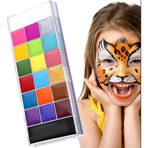 Pintura Corporal Pinta Carita Para Cosplay Fiesta, 20 Colore