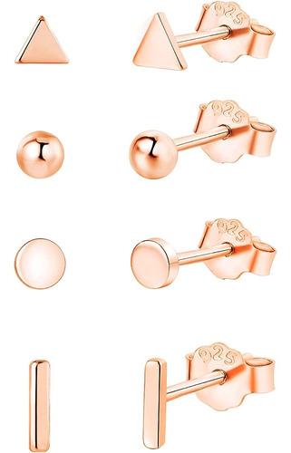 925 Pendientes De Plata De Ley Para Mujeres Hombres|set De P