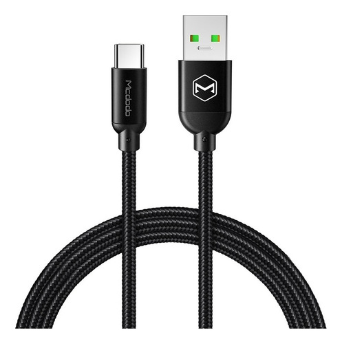 Cable Tipo C 1.2 M Carga Super Rapida 4.0 Mcdodo Color Negro
