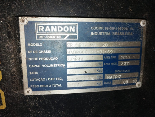 Carreta Bi Caçamba Randon Caminhão