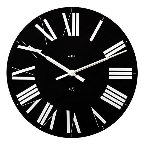 Alessi Firenze Reloj De Pared Negro