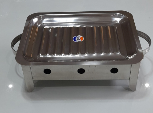 Brasero De Mesa Parrilla Luba Acero Inoxidable. Baza.ebi