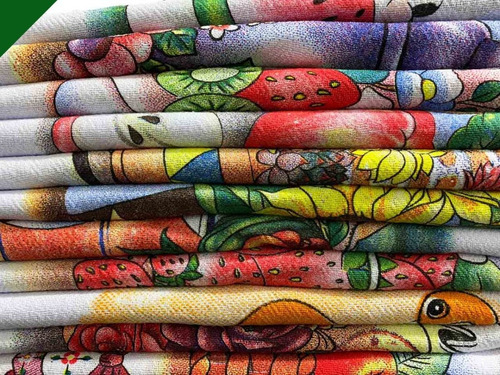 120 Peças Pano De Prato Pé De Galinha Com Bainha Estampado