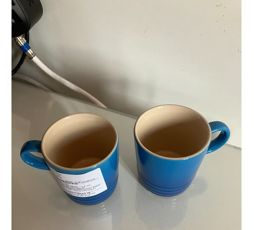 Duas Canecas Azul Le Creuset 100 Ml