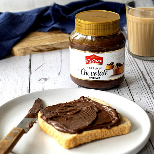 Imagen 2 de 5 de Crema Avellana Con Chocolate 350g Italione