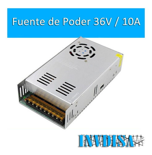 Fuente Poder 36v 10a 360w Cnc Led Transformador 36v/10a