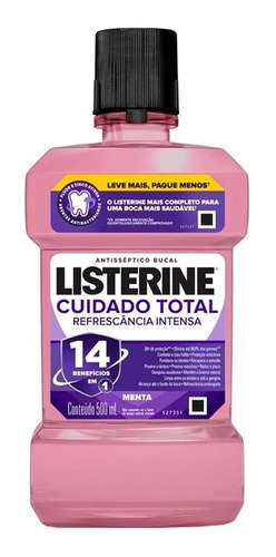 Enxaguatorio Bucal Listerine Cuidado Total 500ml