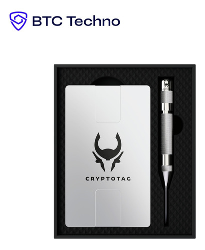 Steel Wallet Cryptotag Zeus / Billetera Acero Criptomonedas