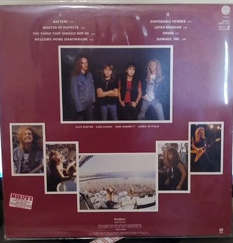 Lp Metallica Master Of Puppets Com Encarte (Usado)