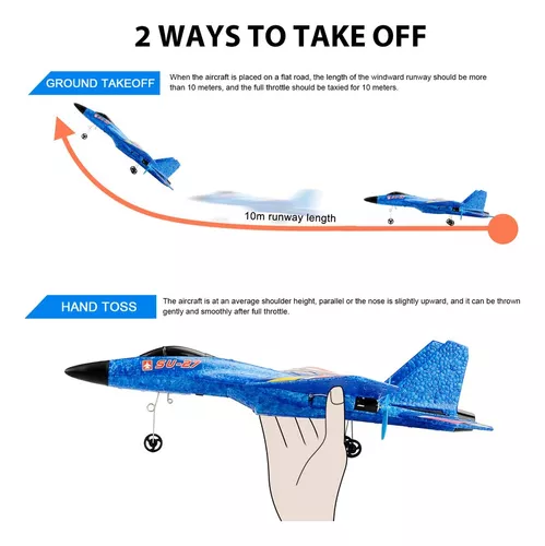 Avião de Controle Remoto Indestrutível - Caça FX