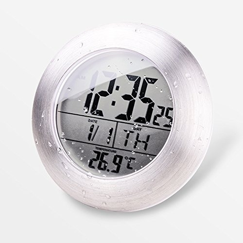 El Reloj De La Ducha Del Cuarto De Baño De Hito Lcd Exhibe H