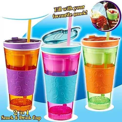 Snackeez Duo Snack & Drink Cup | Collections Etc.