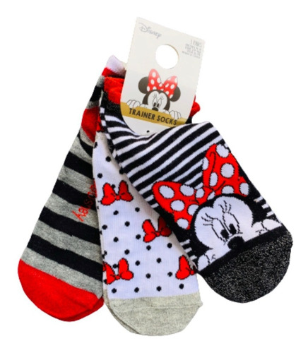 Medias Tobilleras Niñas Disney  De Minnie Mouse