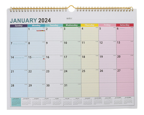 Calendario De Pared Para 2024, Calendario De Pared, Pasa Pág