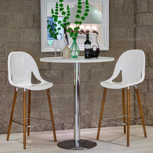 Imagen 2 de 6 de Banqueta Con Respaldo Diseño Nina Wood | Contado