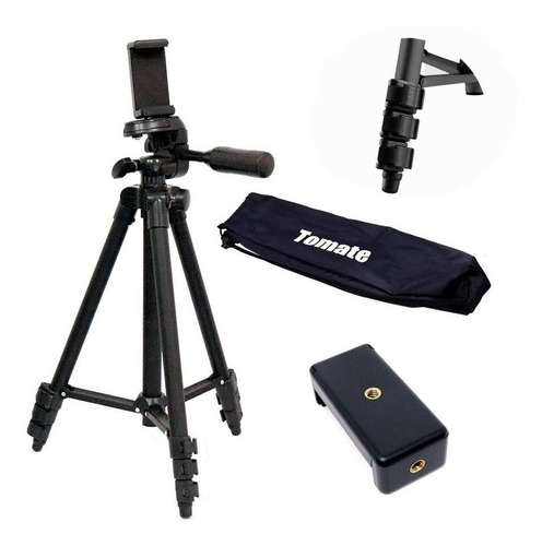 Imagem 1 de 8 de Kit De Tripé Universal Profissional + Suporte De Celular