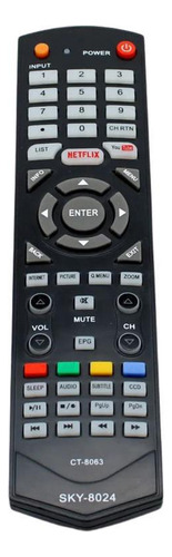 Controle Tv Semp Toshiba Netflix Atf 8024