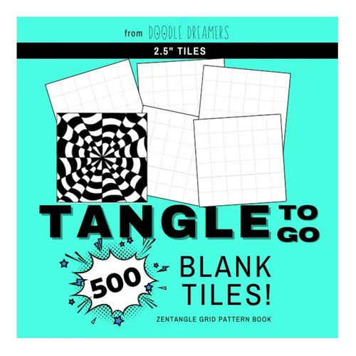 Libro: Libro De Azulejos En Blanco Tangle To Go Volumen 3: Z