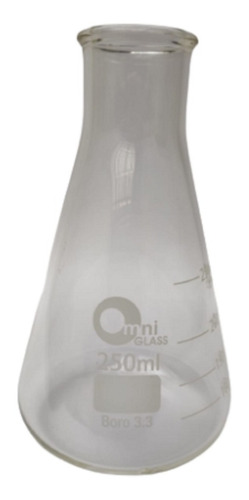 Erlenmeyer  De Vidrio De 250 Ml, Omnilab