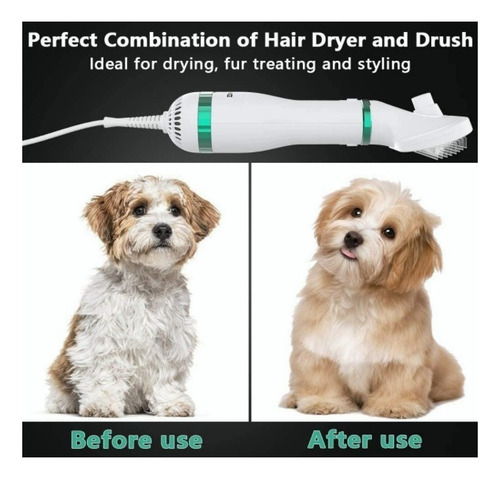 2 En 1 Pet Grooming Secador De Pelo Con 3 Temperaturas