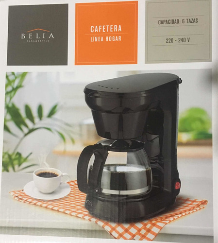 Cafetera Electrica 6 Tazas Belia 750 Ml Nuevo En Caja | MercadoLibre