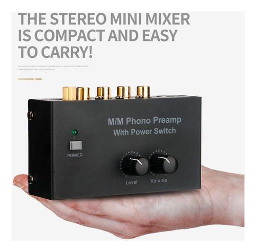 Preamplificador De Tocadiscos Phono Para Reproductor De