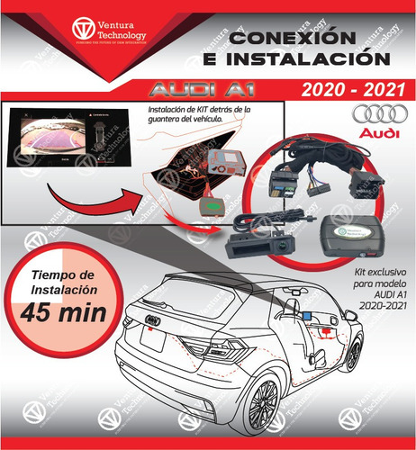 Cámara De Reversa Para Audi A1 Lineas Dinámicas 2020 - 2021