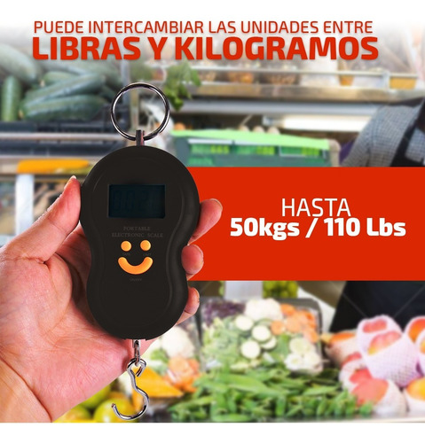 Balanza De Mano Digital 50 Kg Viaje Valija Equipaje Pesca