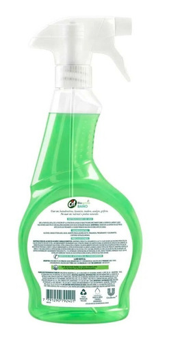 Imagen 3 de 5 de Limpiador Cif Bioactive Baño Gatillo X 500 Ml