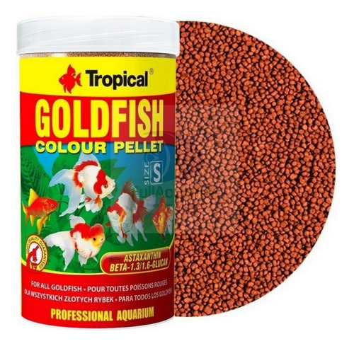 Tropical Goldfish Colour Pellet 360 Gr / 1000 Ml